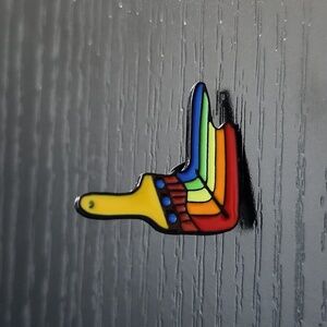 Artist Paintbrush Enamel Pin